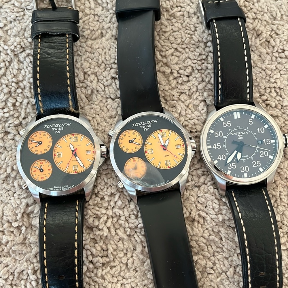 Lot of 3 Torgoen Watches